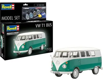 Immagine prodotto di Kit di montaggio VW T1, REVELL Model Set, comprensivo di colla, colori e accessori, modellino d'epoca