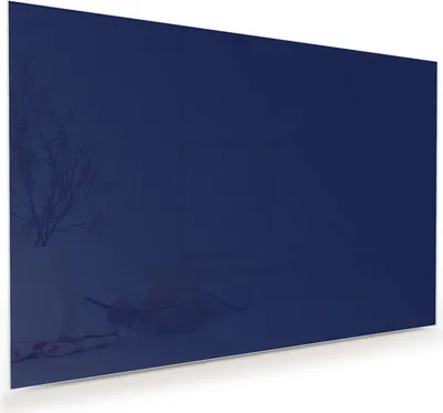 Produktbild von Glasbild 60x40cm in XXL für Wohnzimmer, Schlafzimmer Motiv Marineblauer Hintergrund II