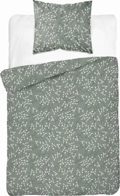 Image de Detexpol Satin linge de lit 140x200 feuilles de sauge fin 5217 A Home Satin 41