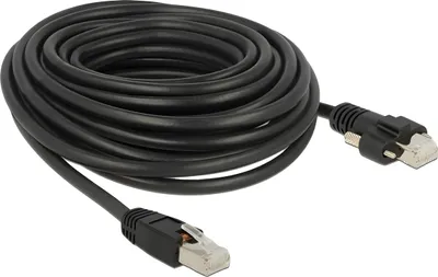 Zdjęcie produktu dla DeLOCK 85672, 10 m, Cat6, S/FTP (S-STP), RJ-45, RJ-45, Czarny