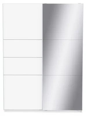 Immagine prodotto di Calicosy - Armadio a 2 ante scorrevoli di cui 1 specchio L148 cm - LINE