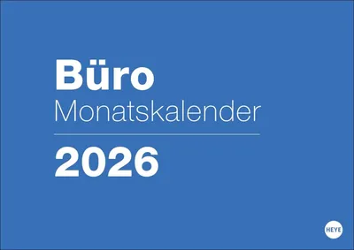 Produktbild von Büro-Monatsplaner 2026 A4-Querformat 29,7 x 21 cm