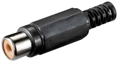 Produktbild von Wentronic RCA jack, Schwarz