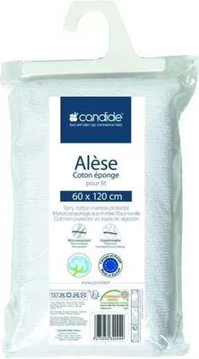 Image de Matelas Bébé 60x120 cm, Alèse Imperméable, Absorbant, Silencieux, Oeko-Tex, Fabriqué en Europe
