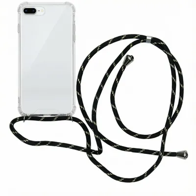 Imagen del producto de Funda trasera transparente con cordón para Apple iPhone 8 Plus / 7 Plus - & Dorado