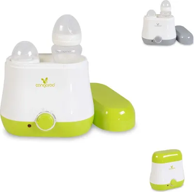 Immagine prodotto di Scaldabiberon Cangaroo BabyDuo, per 2 biberon, sterilizzazione delle parti piccole verde