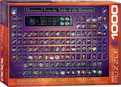 Obrázok produktu pre 1000 dielikov puzzle - Puzzle - Ilustrovaná periodická tabuľka prvkov + príslušenstvo k puzzle