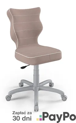 Zdjęcie produktu dla Krzesło Wzrostowe Dla Dzieci I Młodzieży, Ergonomiczne Krzesło Do Biurka, Dla Osób O Wzroście 146-176 Cm, Kolor: Jasny Szary (Jasmine), Numer Modelu: 08