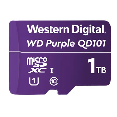 Produktbild von WD Purple WDD100T1P0C - Flash-Speicherkarte - 1 TB - UHS-I U1 / Class10 - microSDXC - lila