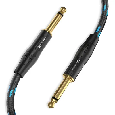 Produktbild von Ultra HDTV Premium 6,35mm Instrumentenkabel - 5 Meter Mono Klinkenkabel Gitarrenkabel mit 6,35 mm auf 6,35 mm Klinkenstecker