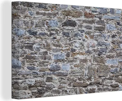 Produktbild von OneMillionCanvasses® - Leinwandbilder - 140x90 cm, Felsbrocken - Vintage - Wand, Wandbilder Kunstdruck Wanddekoration - Foto auf Leinwand - Gemälde auf Holzrahmen