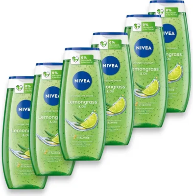 Produktbild von Nivea Duschgel Lemongrass & Oil 250ml (6er Pack)