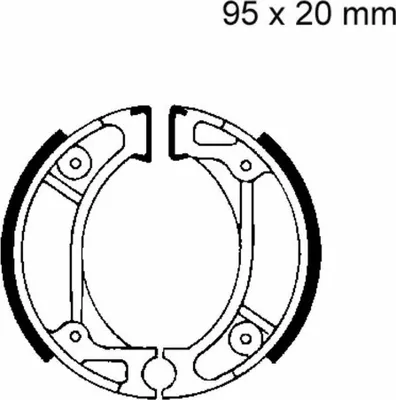 Immagine prodotto di Ganasce freno EBC con molle H333 D.95mm