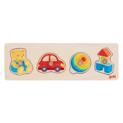 Immagine prodotto di Goki puzzle di legno con annuii, 4 pezzi.