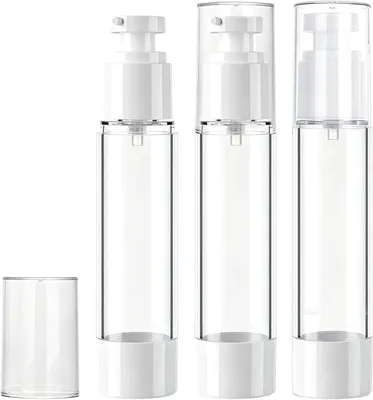 Imagen del producto de Juego de botellas pulverizadoras sin aire, 3 unidades de 50 ml, para llevar