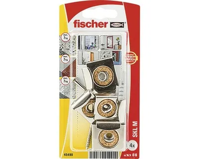 Obrázek produktu pro Fischer 45490, Sada šroubů a hmoždinek, Betonový, Stříbrná, CE, 2 kusů