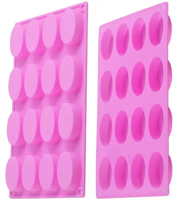 Immagine prodotto di Solidchoice - Set di 2 stampi ovali in silicone per sapone, ideali per progetti fai-da-te