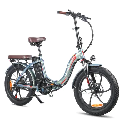 Produktbild von E-bike klapprad 20 zoll Akku 36 V 20 Ah 720 Wh Rostfreie Aluminiumlegierung Wasserdicht IPX5 bis zu 120 - 150 km Pedelec 7 Gang, Grün