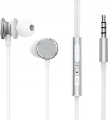 Produktbild von Joyroom Kabelgebundene In-Ear-Kopfhörer mit Fernbedienung, 1,2 m Kabel, silberfarben