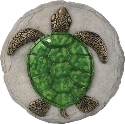 Immagine prodotto di Pietra decorativa a forma di tartaruga per il giardino, resistente agli agenti atmosferici