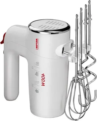 Obrázok produktu pre Ručný mixér s 6 rýchlosťami + turbo, nerezová hnetačka a metla, 400 W, model MMR-18