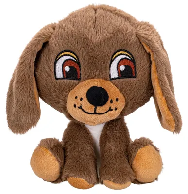 Produktbild von Plüschtier Hund, sitzend, 20 cm, KI-generiertes Bild