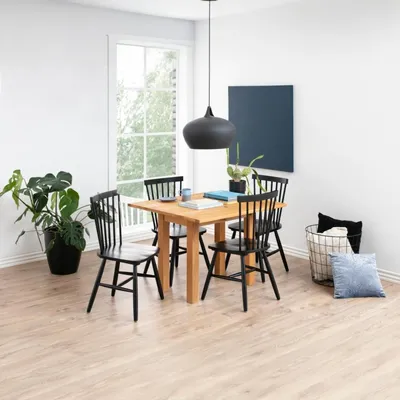 Productafbeelding van Eetkamerstoel Urvik Birch Zwart - Giga Living- Set van 2