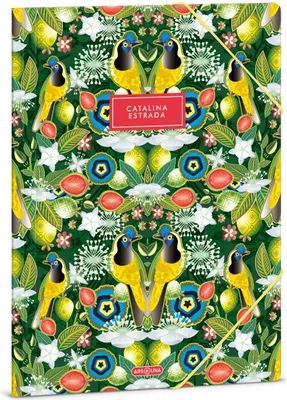 Produktbild von Ars Una Zeichnungs- Sammelmappe DIN A4 mit Gummizug und 3 Klappen, Catalina Estrada Carriqui, grün