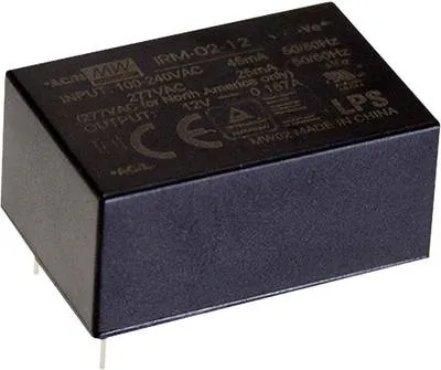 Image de MEAN WELL IRM-02-3.3S Alimentation & convertisseur de tension 2 W (IRM-02-3.3S)