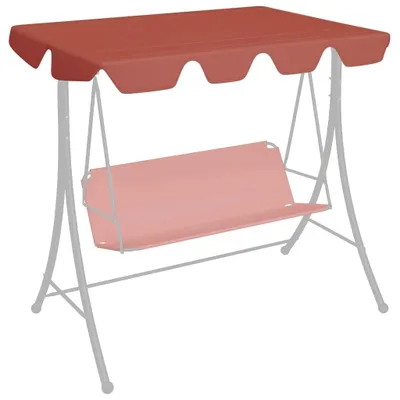 Produktbild von Ersatzdach für Hollywoodschaukel Sonnendach Ersatzbezug Schaukeldach Plane für Gartenschaukel und Sonnenliege wetterfestes Gewebe Terrakotta 210 x 146 cm