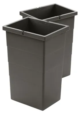 Immagine prodotto di Hailo secchio interno 2x13L 1220359 grigio per raccolta differenziata