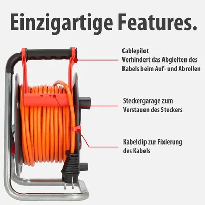 Produktbild von Brennenstuhl Garant V2 IP44 Kabeltrommel 25m Outdoor 3 Steckdosen Schutz