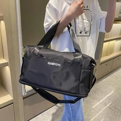 Immagine prodotto di Borsa da viaggio impermeabile da donna, borsa sportiva, bagaglio a mano, beige, borsa da weekend