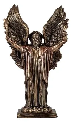 Erzengel Raziel Figur, handbemaltes Harz, 20 cm
