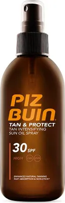 Obrázok produktu pre Piz Buin Tan & Protect, Opaľovací sprej, Telo, Sprej, Ochrana, Univerzálna pleť, 150 ml