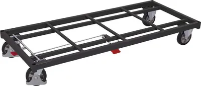 Produktbild von VARIOfit Schwerlastwagen Elastikbereifung 1200kg Tragkraft 2080x880mm Anthrazitgrau RAL 7016