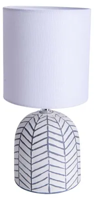 Image de Lampe de table, céramique, blanc, H 27,5 cm