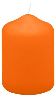 Produktbild von Spitzkopf Stumpen Kerzen Mandarin Orange 7 x Ø 5 cm, 12 Stück