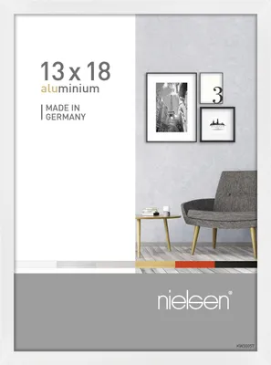 Immagine prodotto di Telaio Nielsen Alurahmen, colore bianco lucido, formato 13x18 cm