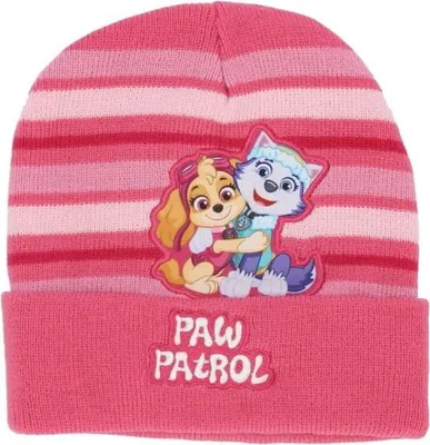 Produktbild von Paw Patrol Wintermütze 100%.Polyacryl mit hochwertiger Stickerei Rosa