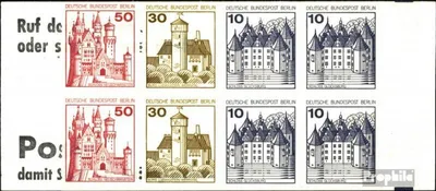 Produktbild von Briefmarken Berlin (West) 1977 Mi MH10bb (kompl.Ausg.) postfrisch Burgen und Schlösser