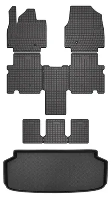 Obrázok produktu pre Gumové autokoberce SolidPRO + vaňa kufra pre: Kia EV9 2023- 8 ks