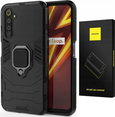 Obrázok produktu pre Etui ochronne SPACECASE X-ring do Realme 6 Czarny