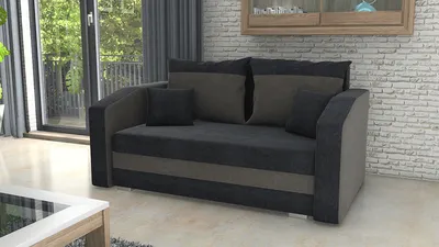 Obrázek produktu pro Pohovka FABIO 2 černo-tmavěšedá