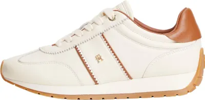 Produktbild von Tommy Hilfiger Damen Th Premium Casual Runnerfw0fw09713 Low-Top, Beige Beige All