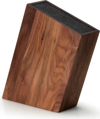 Image de CONTINENTA, bloc à couteaux, modèle "m", flexible, pour usage intensif, incliné, en noyer, dimensions : 28,5 x 8 x 20 cm, référence : 4250, code EAN : 4017167425009