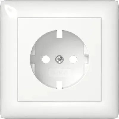 Productafbeelding van GIRA 492903 Afdekplaat voor SCHUKO-stopcontact, type 55, in zuiverwit