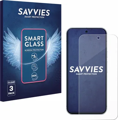 Produktbild von 3x Savvies Schutzglas Folie für Google Pixel 10 Pro XL 9H Panzer Schutzfolie Glas Displayschutz klar transparent