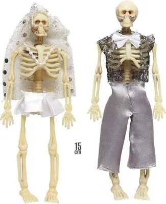 Produktbild von Figur Skelett Paar ca. 15 cm Halloween Dekoration