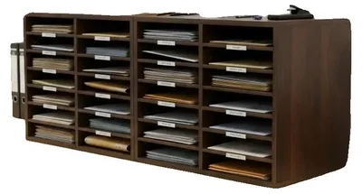 Productafbeelding van Bureauorganizer, 12 compartimenten, duurzaam design, legergroen
